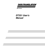 Data Translation DT351 User Manual
