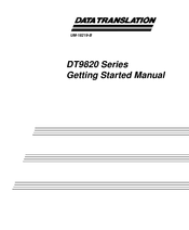 Data Translation DT9820 Series Getting Started Manual