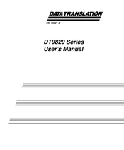 Data Translation DT9820 Series User Manual