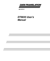 Data Translation DT9835 User Manual