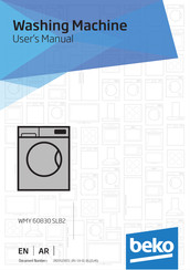 Beko WMY 60830 SLB2 User Manual