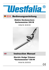 Westfalia 86 08 39 Instruction Manual