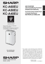 Sharp KC-A50EU Operation Manual