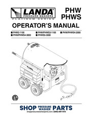 Landa Platinum PHWS3-1100 Operator's Manual