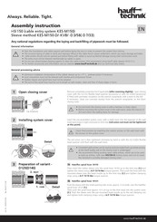 Hauff-Technik HSI 150 Assembly Instruction