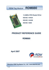 RDM RDM880 Product Reference Manual