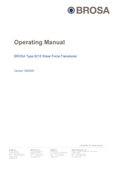BROSA 0210 Operating Manual
