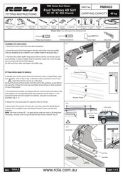 Rola RMX433 Fitting Instructions