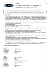 CRX DW700127QC Instruction Manual