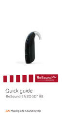 GN ReSound ENZO 3D 98 Quick Manual