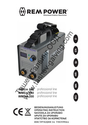 REM POWER Professional WMEm 150 Operating	 Instruction
