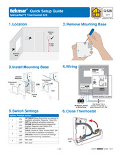Tekmar tekmarNet 2 Thermostat 528 Quick Setup Manual