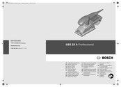 Bosch Professional GSS 23 A Original Instructions Manual