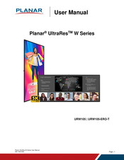 Planar UltraRes W Series User Manual