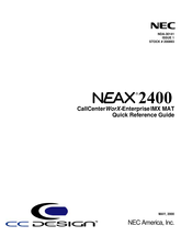 NEC NEAX 2400 Quick Reference Manual