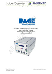Pace MBT 350 Operation And Maintenance Manual
