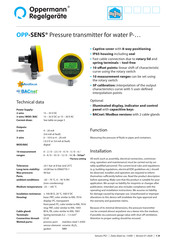 Oppermann Regelgeräte OPP-SENS P-TC-W16 Manual