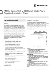 Aritech PM844-A Installation Sheet