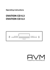 AVM OVATION CD 8.3 Operating Instructions Manual