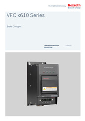 Bosch REXROTH VFC 610 Series Operating Instructions Manual