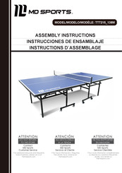 MDsports TTT215-138M Assembly Instructions Manual