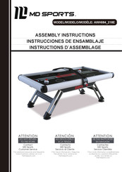 MD SPORTS AWH084-218E Assembly Instructions Manual