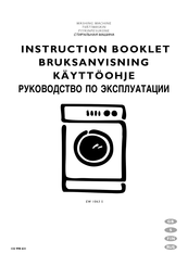 Electrolux EW 106 3 S Instruction Booklet
