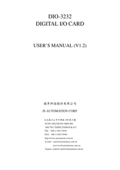 JS Automation DIO-3232 User Manual