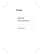 Seagate Medalist 2520 Product Manual