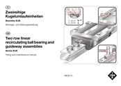 INA KUE Series Fitting And Maintenance Instructions
