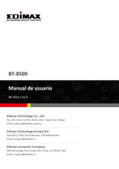 Edimax BT-8500 Manual