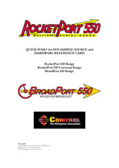 Comtrol RocketPort 550 8 RJ11 Quick Start Manual