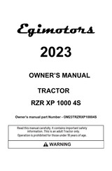 Egimotors RZR XP 1000 4S 2023 Owner's Manual
