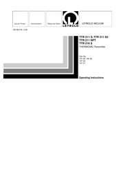 LEYBOLD THERMOVAC TTR 211 S2 Operating Instructions Manual