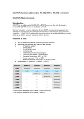 Expert EX952N Series Quick Manual