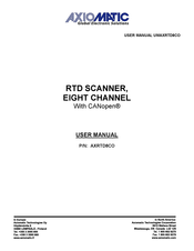 AXIOMATIC AXRTD8CO User Manual