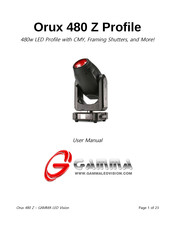 Gamma Orux 480 Z Profile User Manual