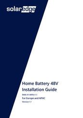 SolarEdge Home Battery 48V Installation Manual