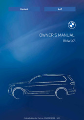BMW X7 2023 Owner's Manual