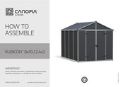 Palram CANOPIA RUBICON 8x10 / 2.4x3 Manual