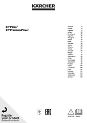 Kärcher K 7 Premium Manual