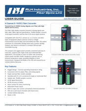 RLH Industries Fiber Optic Link User Manual