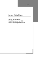 Lenovo A316i User Manual