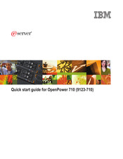 IBM 9123710 - eServer OpenPower 710 Quick Start Manual
