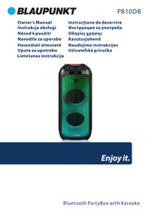 Blaupunkt PB10DB Owner's Manual