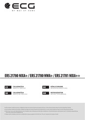 ECG ERS 21780 NIXA+ Instruction Manual
