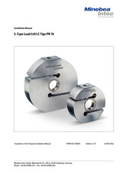 Minebea Intec S-Type Load Cell LC Tigo PR 76 Installation Manual