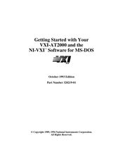 National Instruments VME-MXI Getting Started