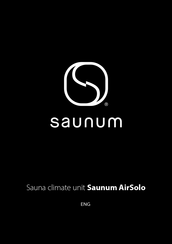 Saunum AirSolo Manual