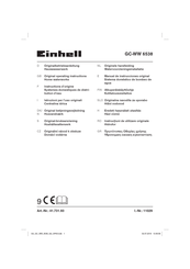 EINHELL GC-WW 6538 set Original Operating Instructions